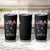 Bold Patriotic American Eagle Tumbler Cup Land of the Free Home of the Brave Est 1776