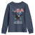 Bold Patriotic American Eagle Youth Sweatshirt Land of the Free Home of the Brave Est 1776
