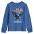 Bold Patriotic American Eagle Youth Sweatshirt Land of the Free Home of the Brave Est 1776