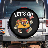 Let’s Go Taco Patriotic Spare Tire Cover Funny 4th of July Food Humor
