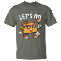 Let’s Go Taco Patriotic T Shirt Funny 4th of July Food Humor