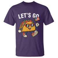 Let’s Go Taco Patriotic T Shirt Funny 4th of July Food Humor
