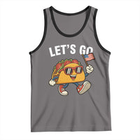 Let’s Go Taco Patriotic Tank Top Funny 4th of July Food Humor