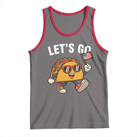 Let’s Go Taco Patriotic Tank Top Funny 4th of July Food Humor