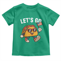 Let’s Go Taco Patriotic Toddler T Shirt Funny 4th of July Food Humor