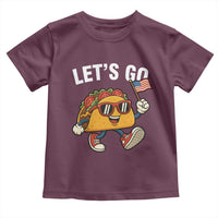 Let’s Go Taco Patriotic Toddler T Shirt Funny 4th of July Food Humor