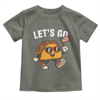 Let’s Go Taco Patriotic Toddler T Shirt Funny 4th of July Food Humor
