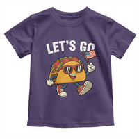 Let’s Go Taco Patriotic Toddler T Shirt Funny 4th of July Food Humor