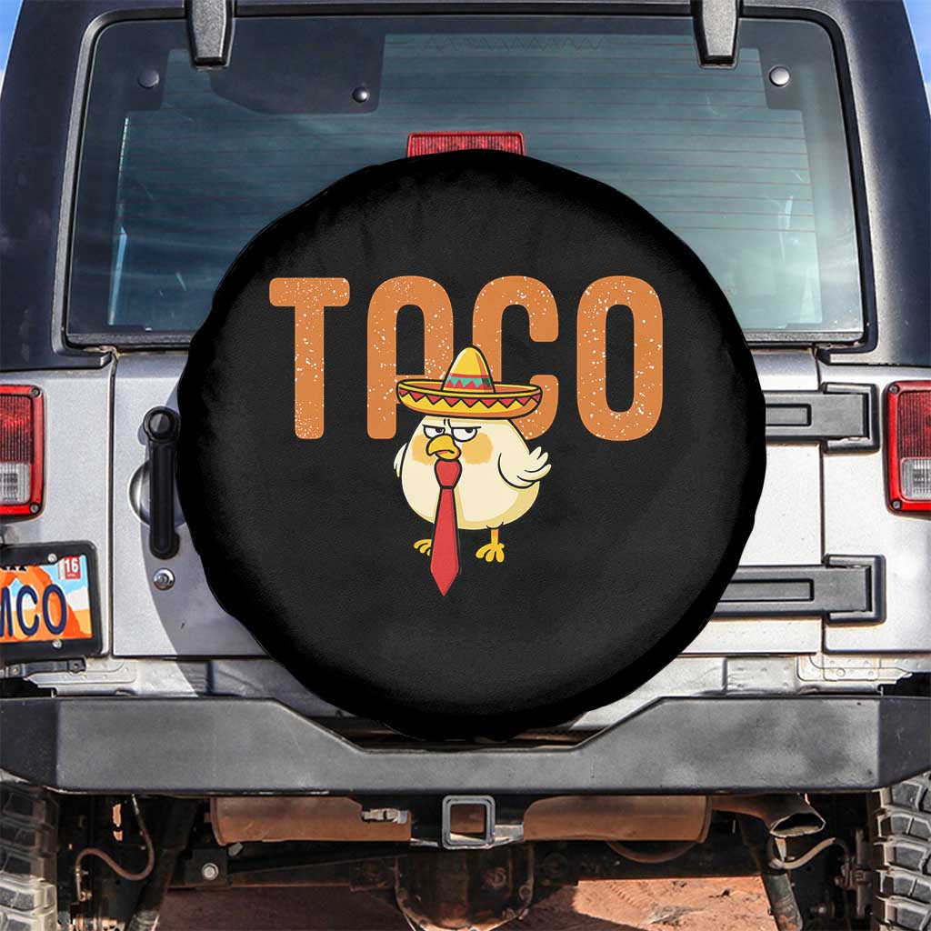 TACO Chicken in Sombrero Spare Tire Cover Funny Mexican Food