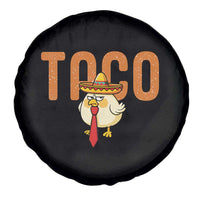 TACO Chicken in Sombrero Spare Tire Cover Funny Mexican Food