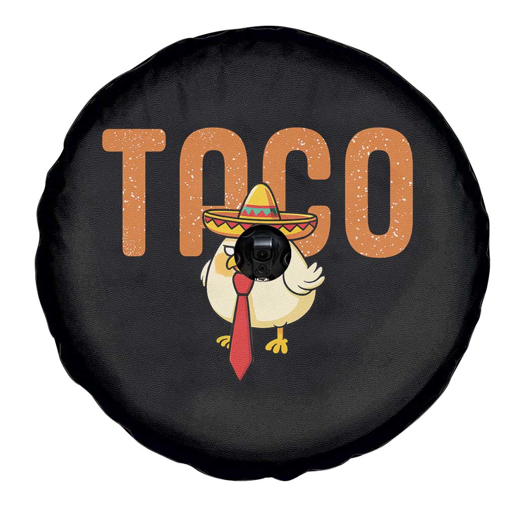TACO Chicken in Sombrero Spare Tire Cover Funny Mexican Food