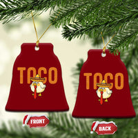 TACO Chicken in Sombrero Ceramic Ornament Funny Mexican Food - Wonder Print Shop