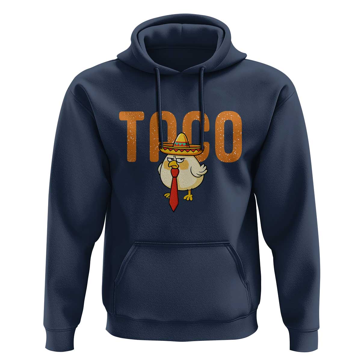 TACO Chicken in Sombrero Hoodie Funny Mexican Food
