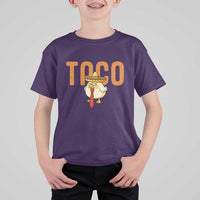 TACO Chicken in Sombrero T Shirt For Kid Funny Mexican Food