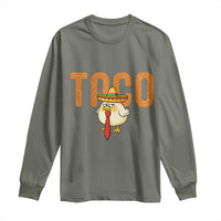 TACO Chicken in Sombrero Long Sleeve Shirt Funny Mexican Food
