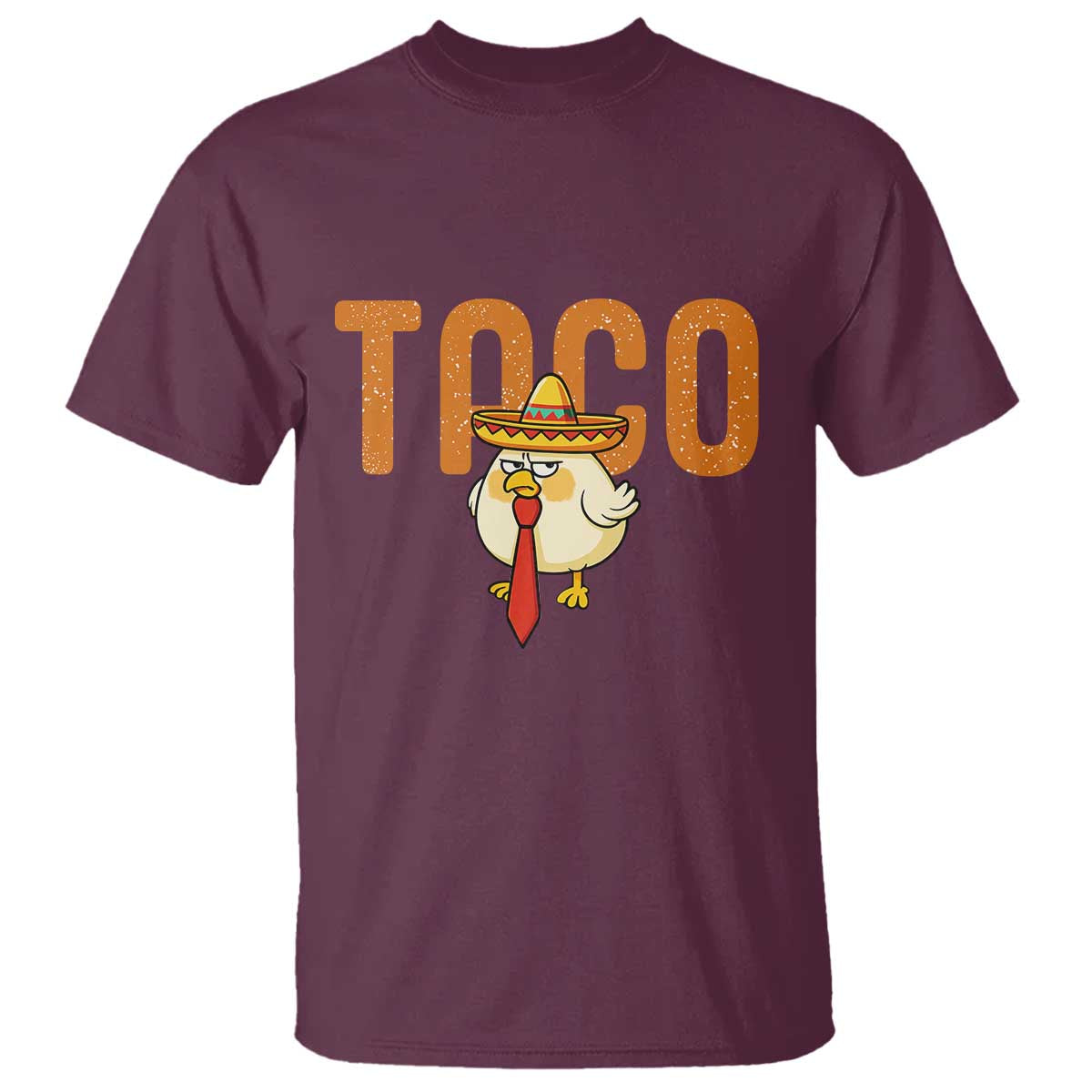 TACO Chicken in Sombrero T Shirt Funny Mexican Food