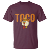 TACO Chicken in Sombrero T Shirt Funny Mexican Food