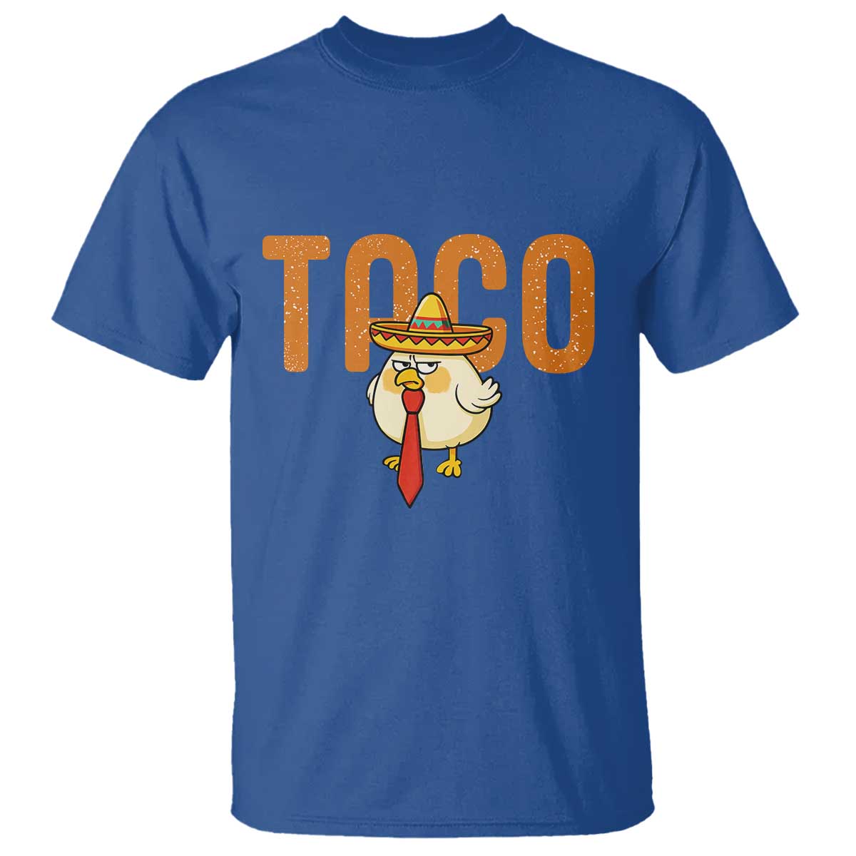 TACO Chicken in Sombrero T Shirt Funny Mexican Food