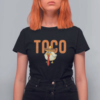 TACO Chicken in Sombrero T Shirt For Women Funny Mexican Food