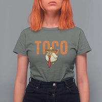 TACO Chicken in Sombrero T Shirt For Women Funny Mexican Food