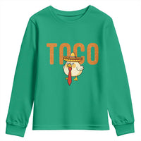 TACO Chicken in Sombrero Youth Sweatshirt Funny Mexican Food