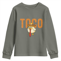 TACO Chicken in Sombrero Youth Sweatshirt Funny Mexican Food