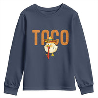 TACO Chicken in Sombrero Youth Sweatshirt Funny Mexican Food
