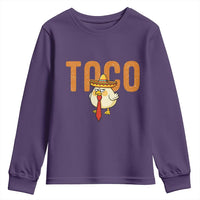 TACO Chicken in Sombrero Youth Sweatshirt Funny Mexican Food