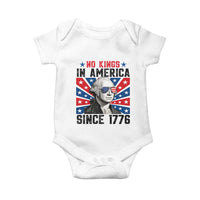 No Kings in America Since 1776 Baby Onesie Founding Fathers George Washington Patriotic
