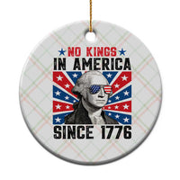 No Kings in America Since 1776 Ceramic Ornament Founding Fathers George Washington Patriotic - Wonder Print Shop