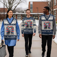 No Kings in America Since 1776 V-Neck Knit Sweater Vest Founding Fathers George Washington Patriotic - Wonder Print Shop