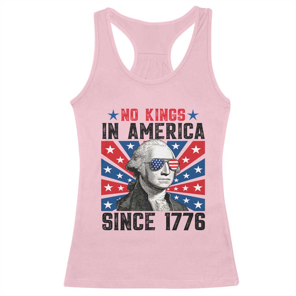 No Kings in America Since 1776 Racerback Tank Top Founding Fathers George Washington Patriotic