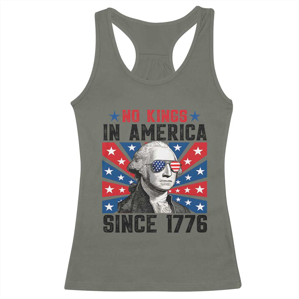 No Kings in America Since 1776 Racerback Tank Top Founding Fathers George Washington Patriotic