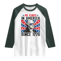 No Kings in America Since 1776 Raglan Shirt Founding Fathers George Washington Patriotic