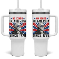 No Kings in America Since 1776 Tumbler With Handle Founding Fathers George Washington Patriotic