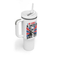 No Kings in America Since 1776 Tumbler With Handle Founding Fathers George Washington Patriotic