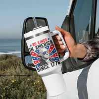 No Kings in America Since 1776 Tumbler With Handle Founding Fathers George Washington Patriotic