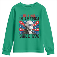 No Kings in America Since 1776 Youth Sweatshirt Founding Fathers George Washington Patriotic