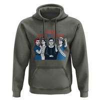 Patriotic Feminist Empowerment Hoodie Girl Will Be Girls Womens Rights 4th of July