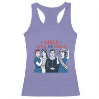 Patriotic Feminist Empowerment Racerback Tank Top Girl Will Be Girls Womens Rights 4th of July