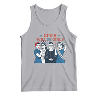 Patriotic Feminist Empowerment Tank Top Girl Will Be Girls Womens Rights 4th of July