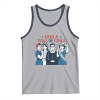 Patriotic Feminist Empowerment Tank Top Girl Will Be Girls Womens Rights 4th of July