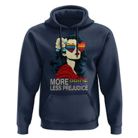 More Pride Less Prejudice Hoodie Retro Pride Month LGBTQ Feminist - Wonder Print Shop
