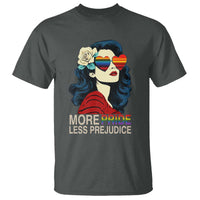 More Pride Less Prejudice T Shirt Retro Pride Month LGBTQ Feminist - Wonder Print Shop