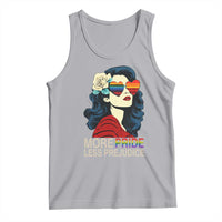More Pride Less Prejudice Tank Top Retro Pride Month LGBTQ Feminist - Wonder Print Shop