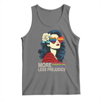More Pride Less Prejudice Tank Top Retro Pride Month LGBTQ Feminist - Wonder Print Shop