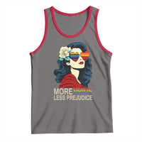 More Pride Less Prejudice Tank Top Retro Pride Month LGBTQ Feminist - Wonder Print Shop