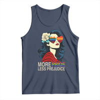 More Pride Less Prejudice Tank Top Retro Pride Month LGBTQ Feminist - Wonder Print Shop