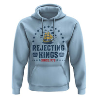 Rejecting Kings Since 1776 Hoodie Vintage Patriotic Ship No King In America