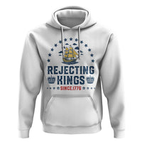 Rejecting Kings Since 1776 Hoodie Vintage Patriotic Ship No King In America